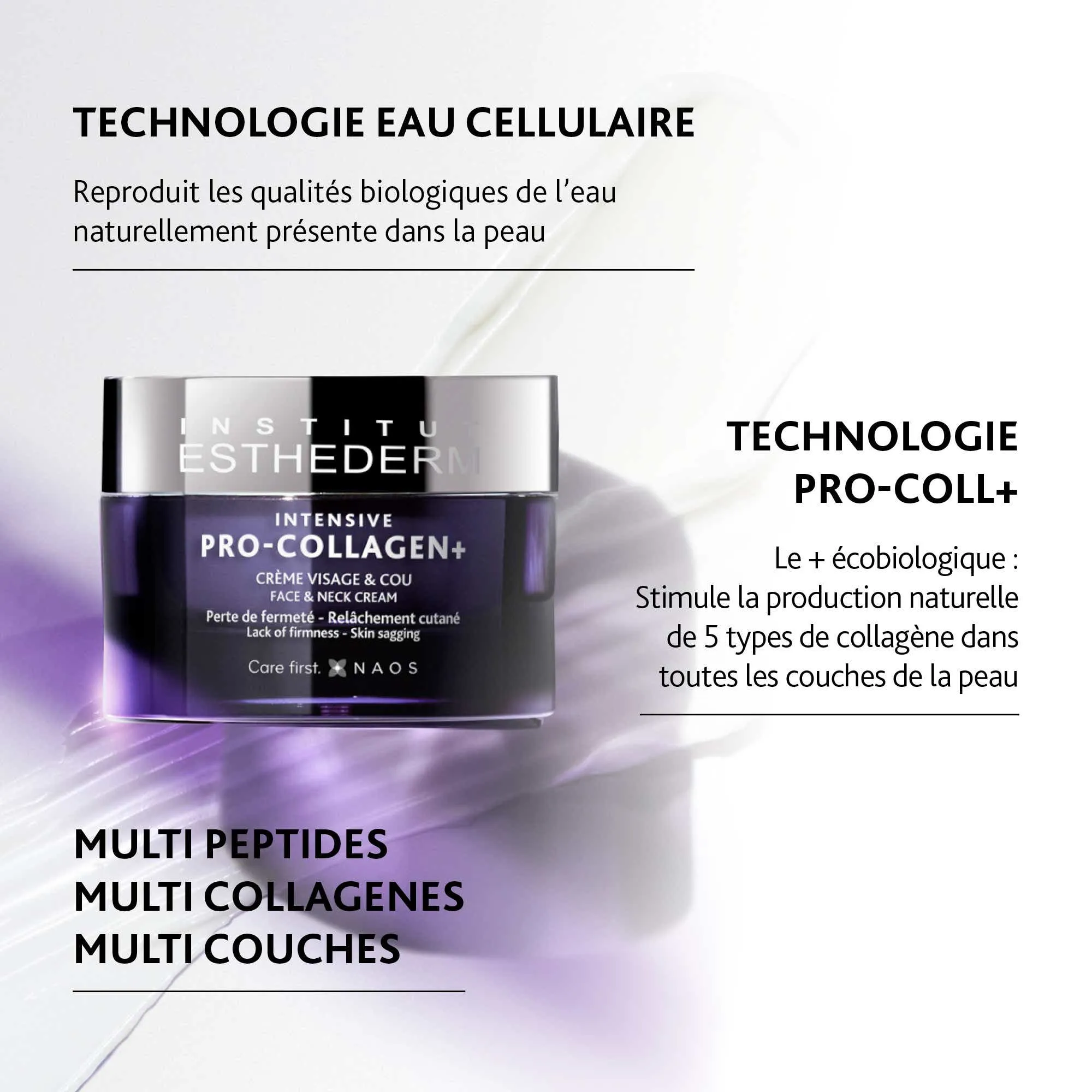 INTENSIVE PRO-COLLAGEN+ - Crème Fermeté - Visage et Cou - Tous Types de Peaux, 50ml | Institut Esthederm  - Parapharmacie Botici