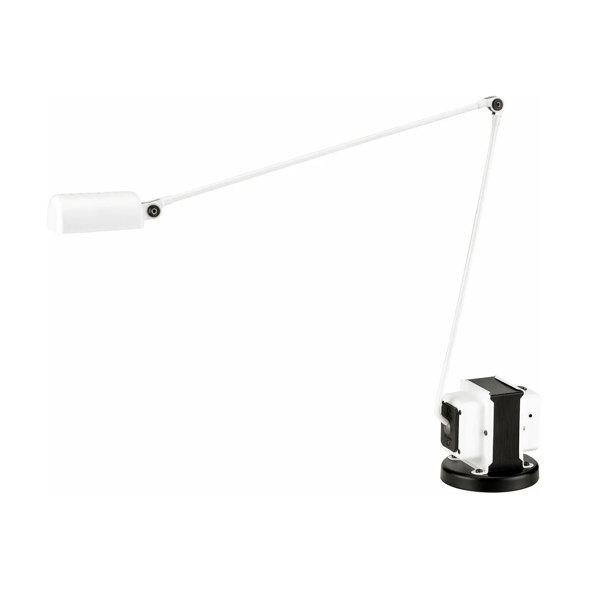 Lampe de bureau en métal blanc matDaphine